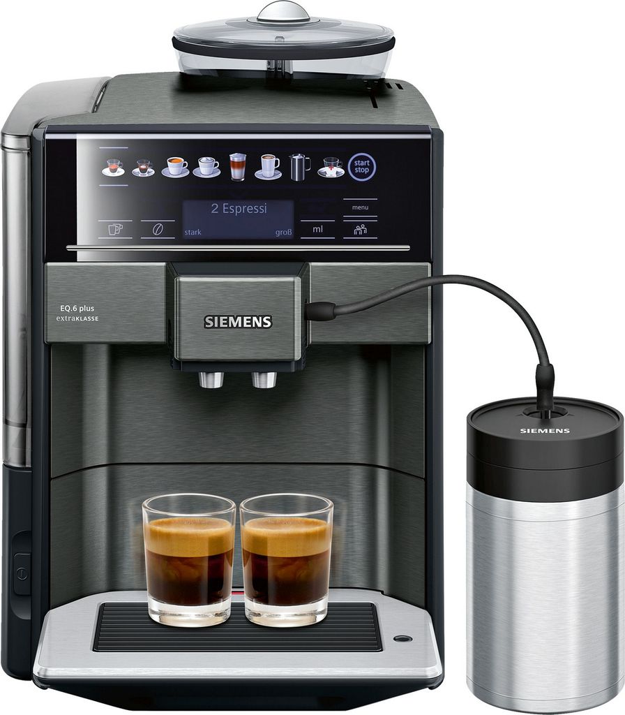 Siemens TE657F09DE EQ.6 Extraklasse Kaffeevollautomat dark Produktbild 