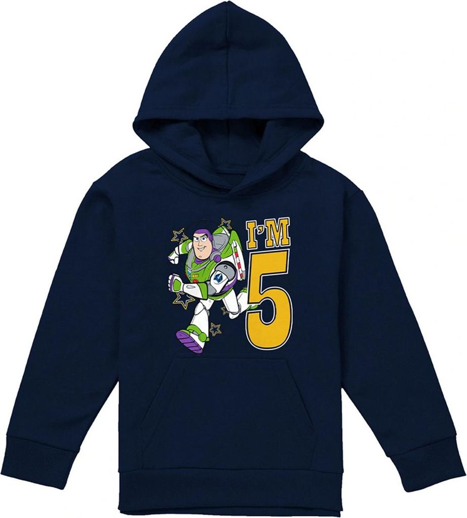 Toy Story - "I'm 5" Kapuzenpullover für Kinder, Geburtstag TV22156 (116) (Marine)