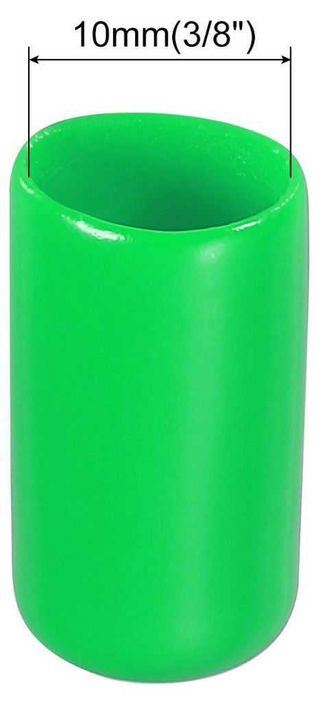50 Stš¹ck Gummi Endkappen 10 mm PVC Vinyl Kunststoff Schutzkappen Abdeckung fš¹r Schrauben Bolzen Gewinde Metallst?be Elektrokabeln Drahtseile ...