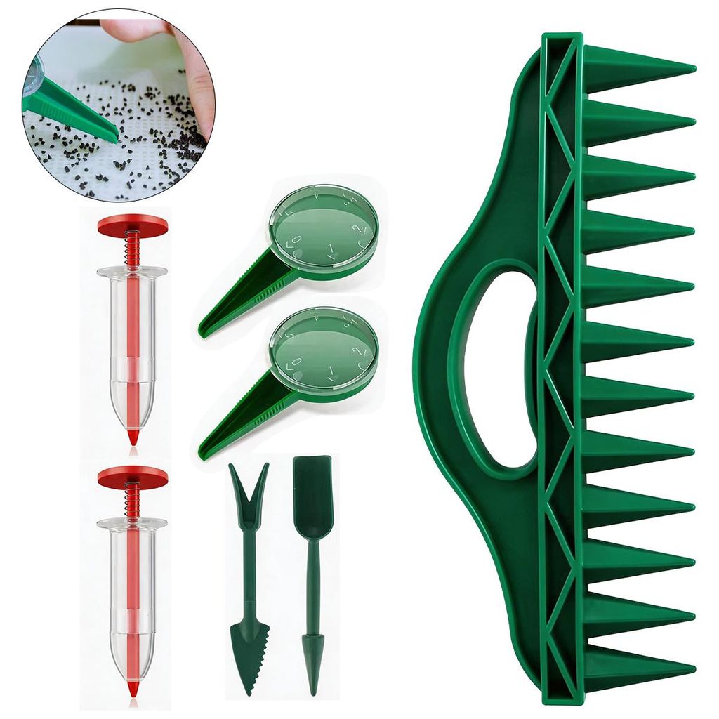 Sämaschine Set – Pflanzhilfe mit 12 Löchern – Garten Produktbild 