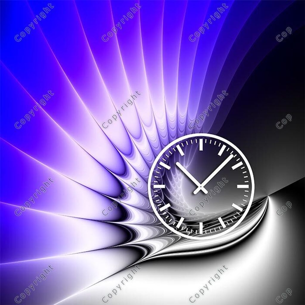 4215 Dixtime Designer Wanduhr, Wanduhren, Moderne Wohnraumuhr 70cm x 70cm