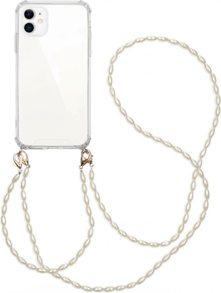 imoshion Handykette mit Perlen + Handgelenkschlaufe iPhone 11 - Transparent