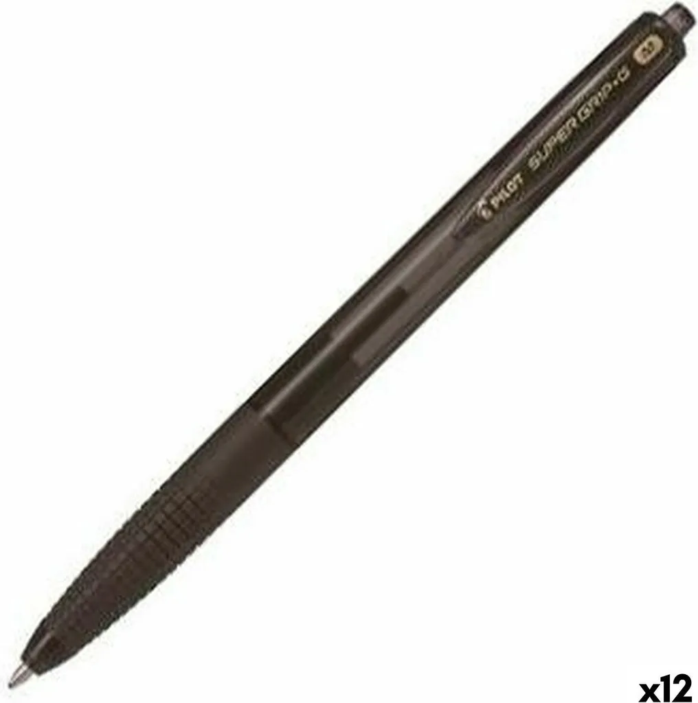 Pilot Super Grip G Penna Sfera Retrattile 1.0mm Nero - Confezione 12pz