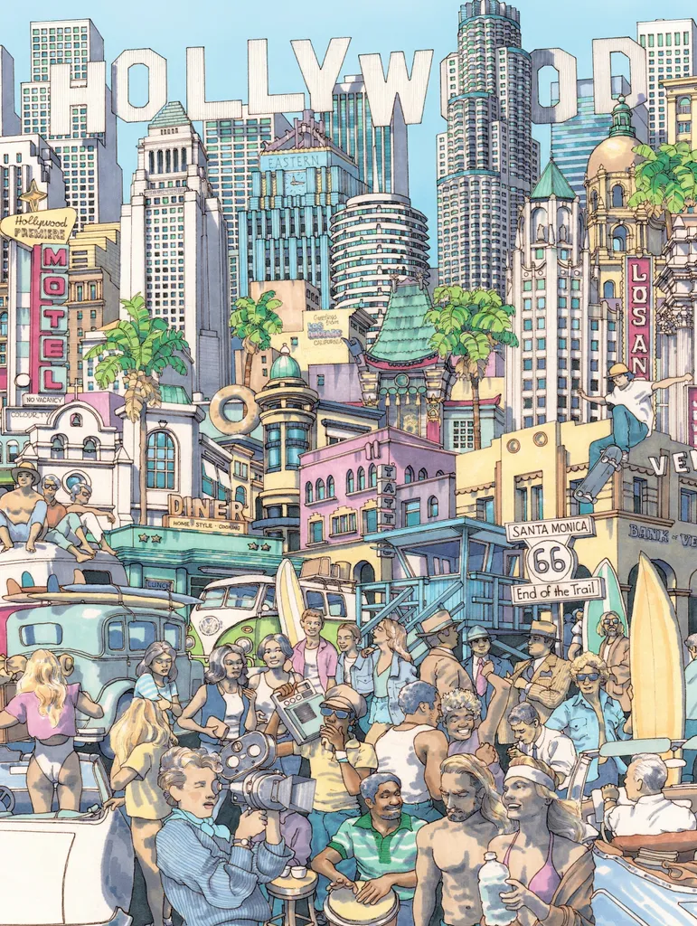 Puzzle California Dreaming XXL 500 pièces - Confort de jeu et visibilité