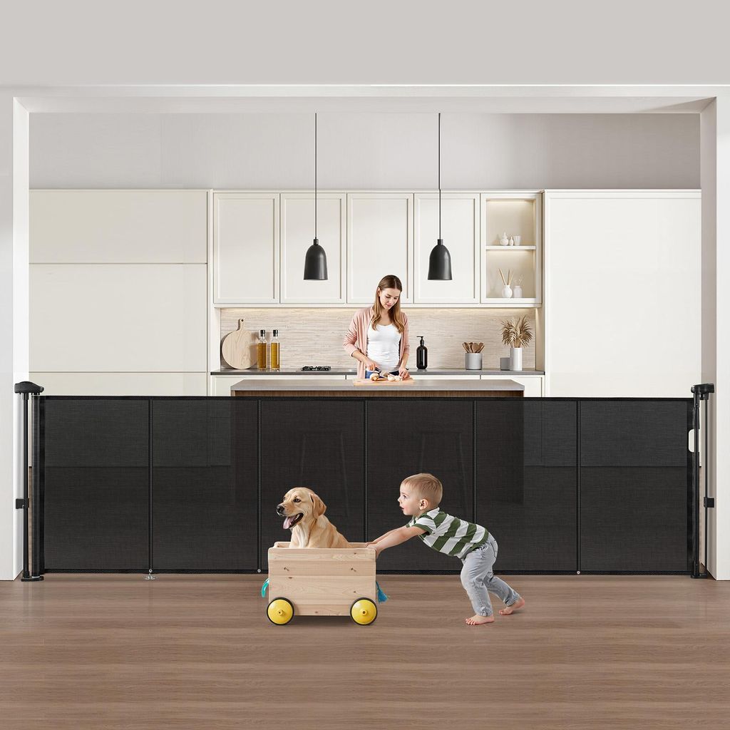 VEVOR einziehbares Babygitter (87 cm hoch ausziehbar bis Produktbild 