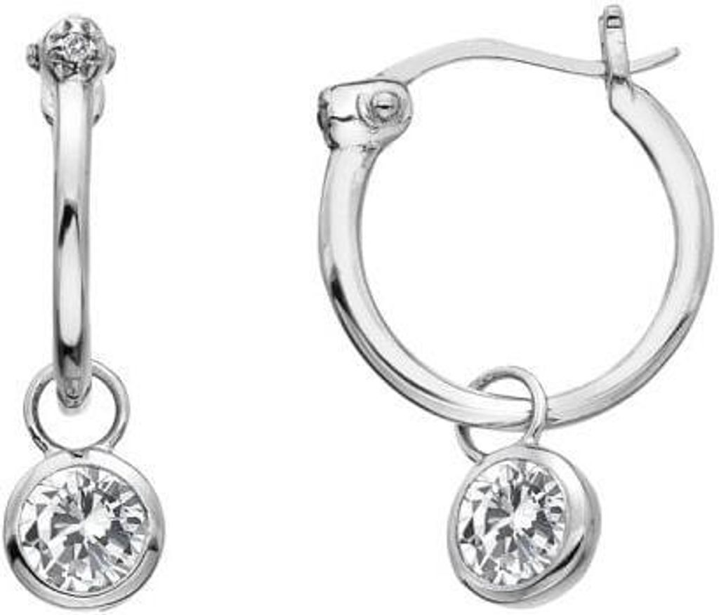 Hot Diamonds White Topaz Drop Earrings DE628 Ohrringe