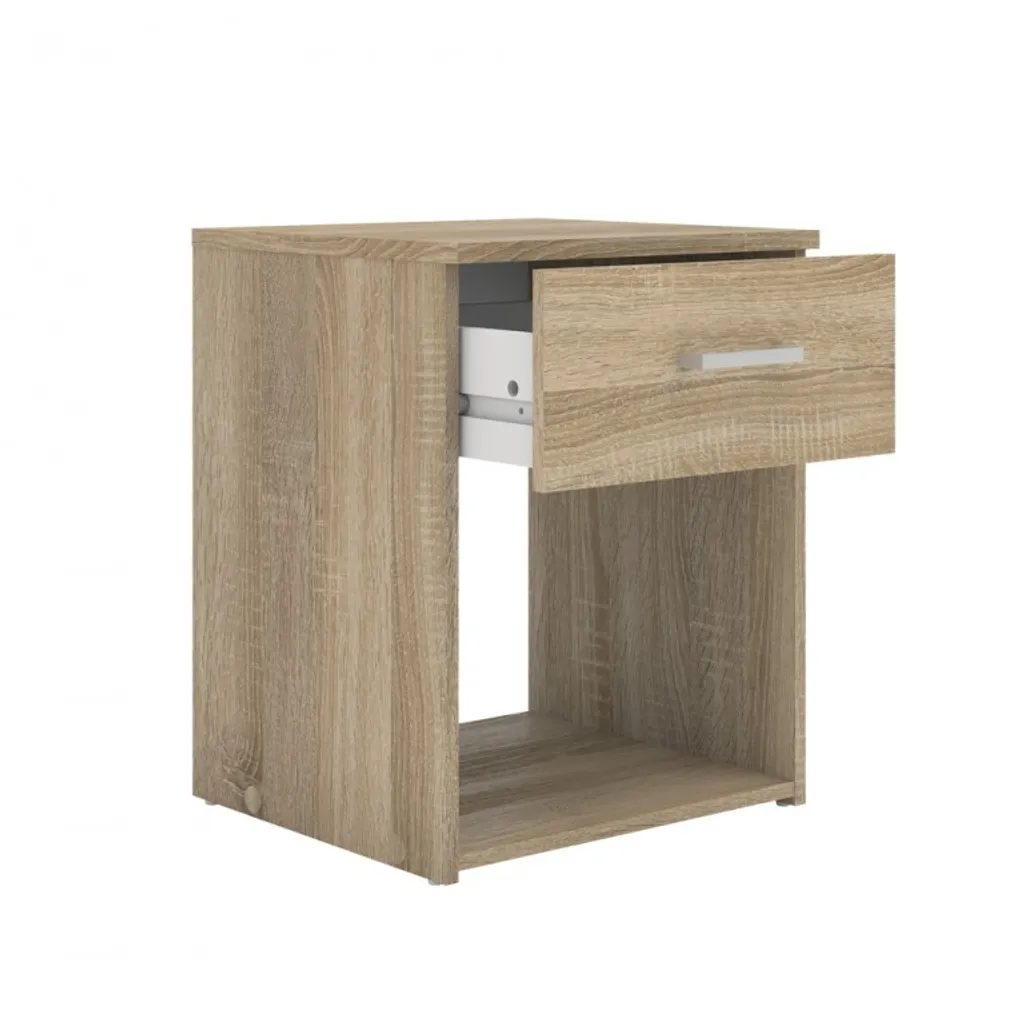 Table de chevet SPACE robuste en chêne structuré avec finitions soignées - 10