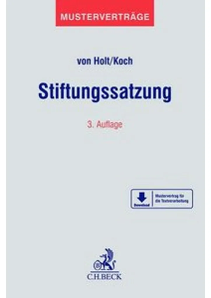 Modèle de statuts constitutifs Stiftungssatzung format PDF éditable