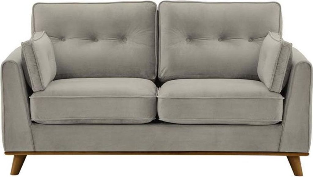 Zweisitzer-Sofa Farrow-Velluto 15-dark oak