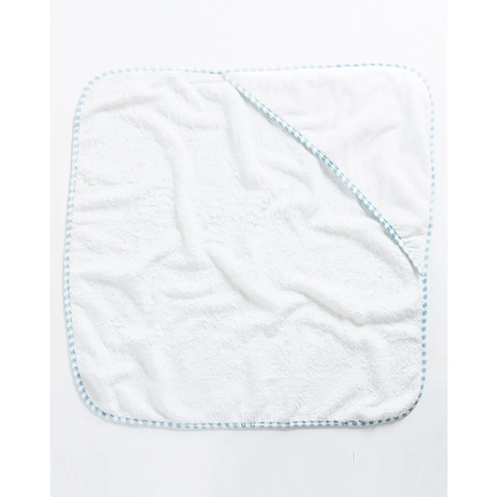 Serviette bébé 100% coton Jassz Po BC3848 Taille Unique Blanc et Bleu