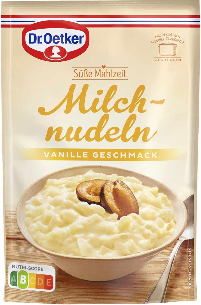 Dr. Oetker Milchnudeln Vanille-Geschmack (116g Beutel) Produktbild 