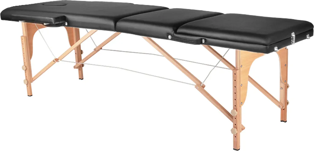 Table de massage en bois pliable 3 zones pour soins et kinésithérapie