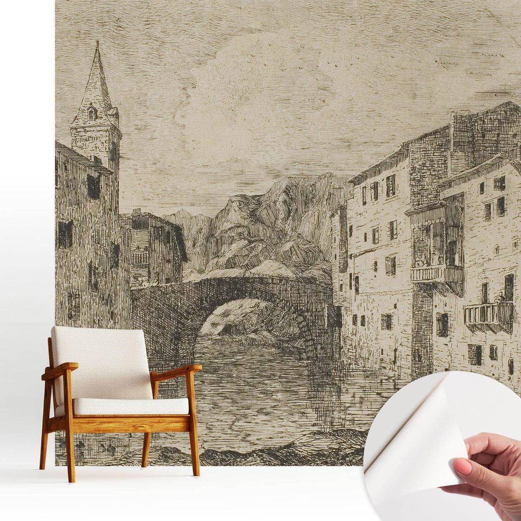 Fototapete selbstklebend - 250x250 cm - Tapete - Wandtapete - Wandbilder - Klebefolie - Dekofolie - Tapete Folie - Wand - Dekoration - Wohnzimmer -...