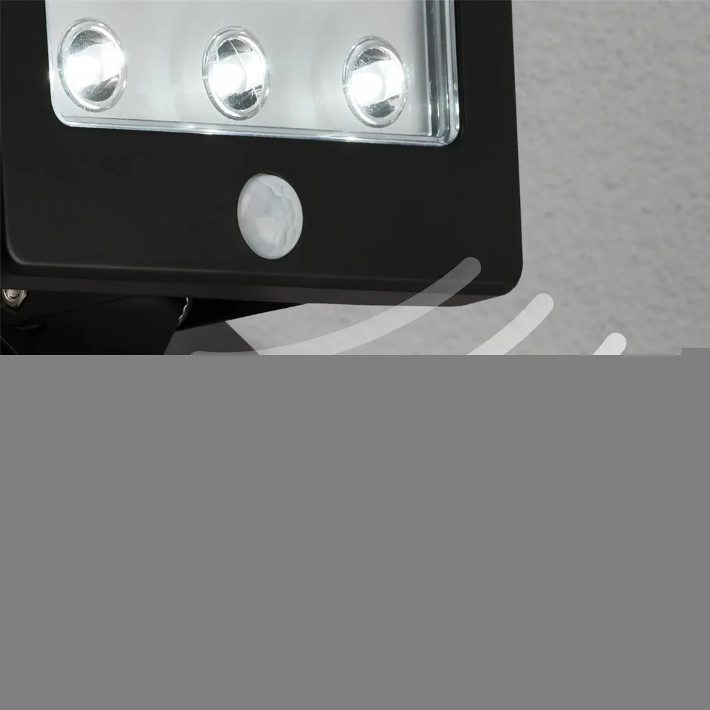 Luce LED Esterno Briloner Nera con Sensore Movimento IP54 - 7