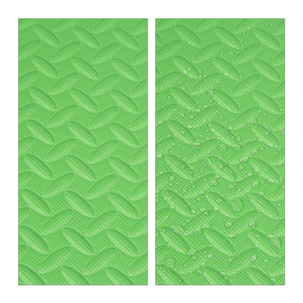 Relaxdays Tappeto Gioco Verde 24 Pezzi: Morbidezza per Bambini - 7