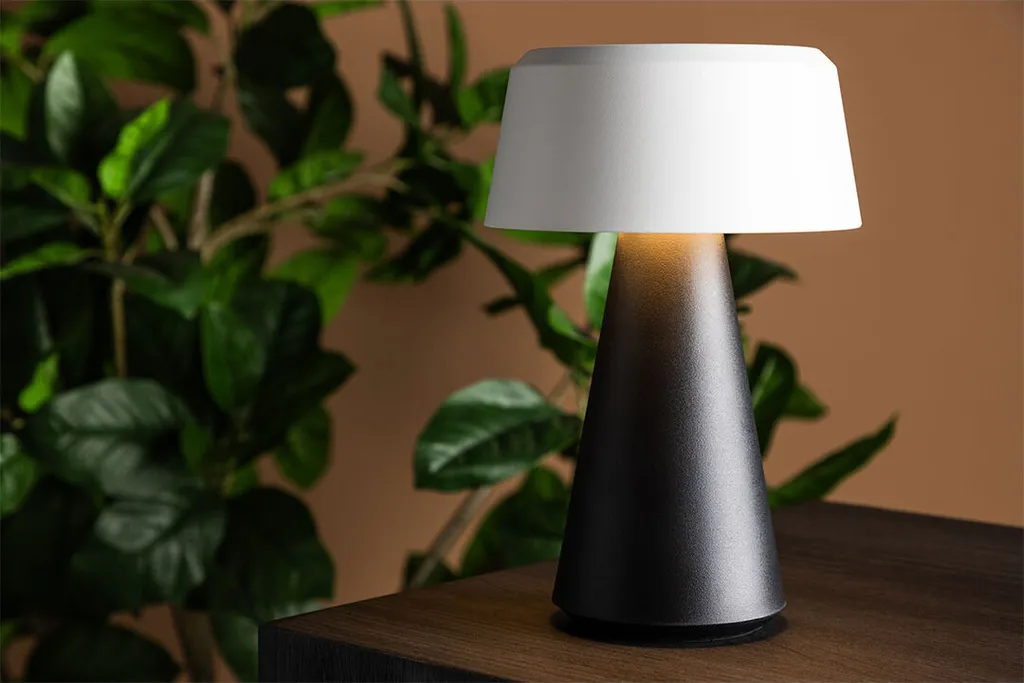 Lampe de Table Extérieure Noire Statford pour Repas de Jardin et Balcon