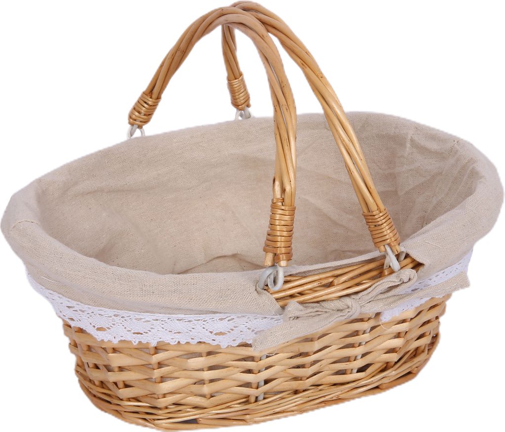 Woven Basket Folding Handle Portable Eco Friendly Rattan Picknickkorb für Bad Geschenk