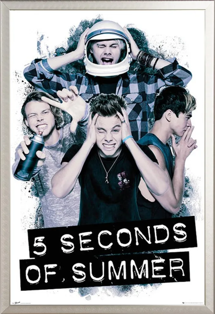 Poster 5 Seconds of Summer Mal di Testa con Cornice Shinsuke Argento