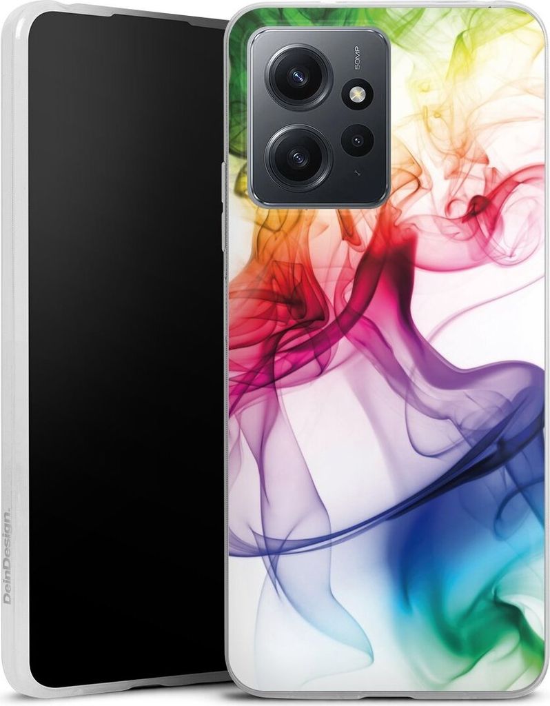 DeinDesign Slim Hülle für Xiaomi Redmi Note 12 4G Silikon Case Ultra Dünn Handyhülle Farbe Regenbogen Wasser