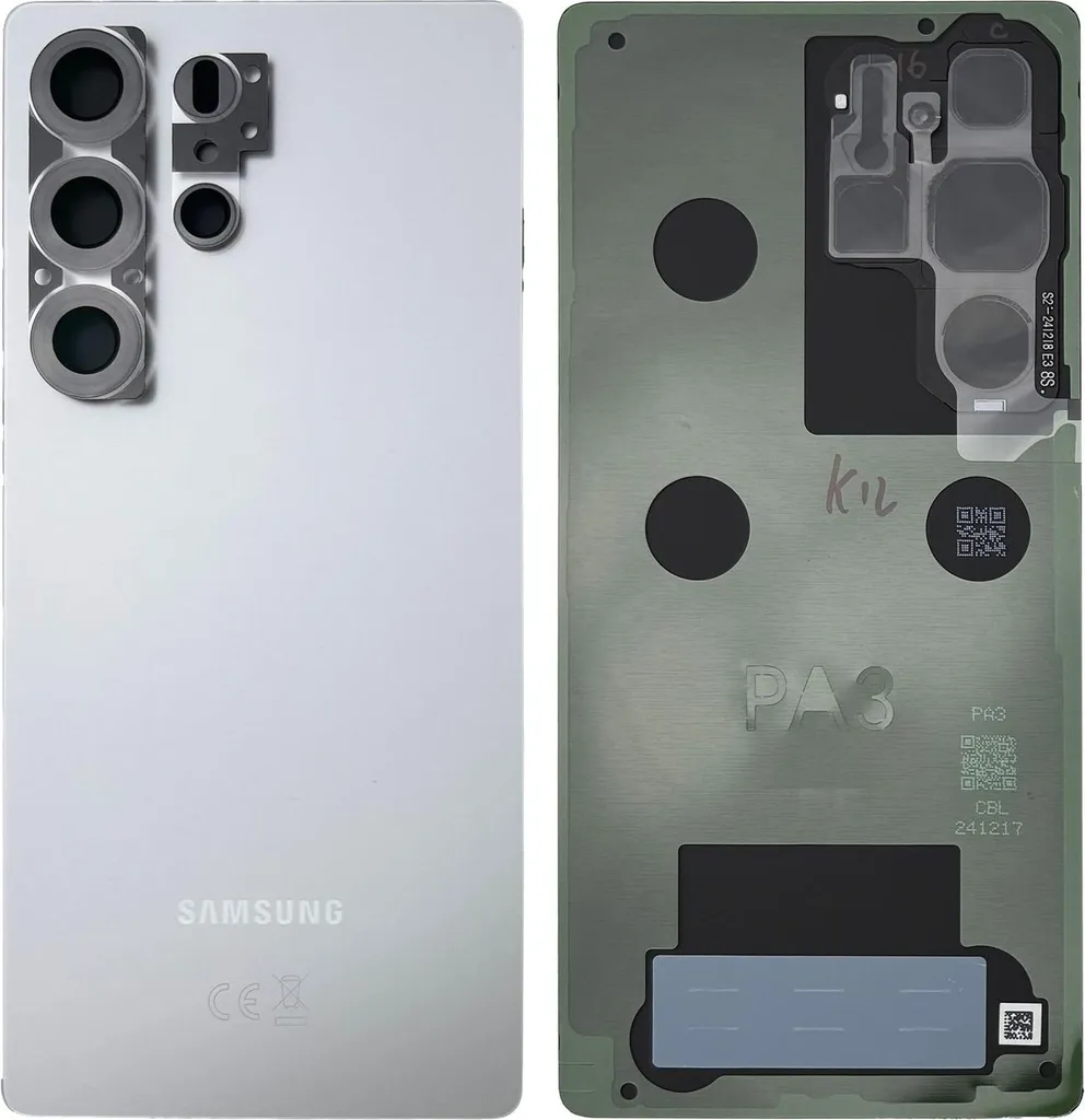 Réparer Dos Cassé Samsung S25 Ultra avec Couvercle Titanium Silver Origine