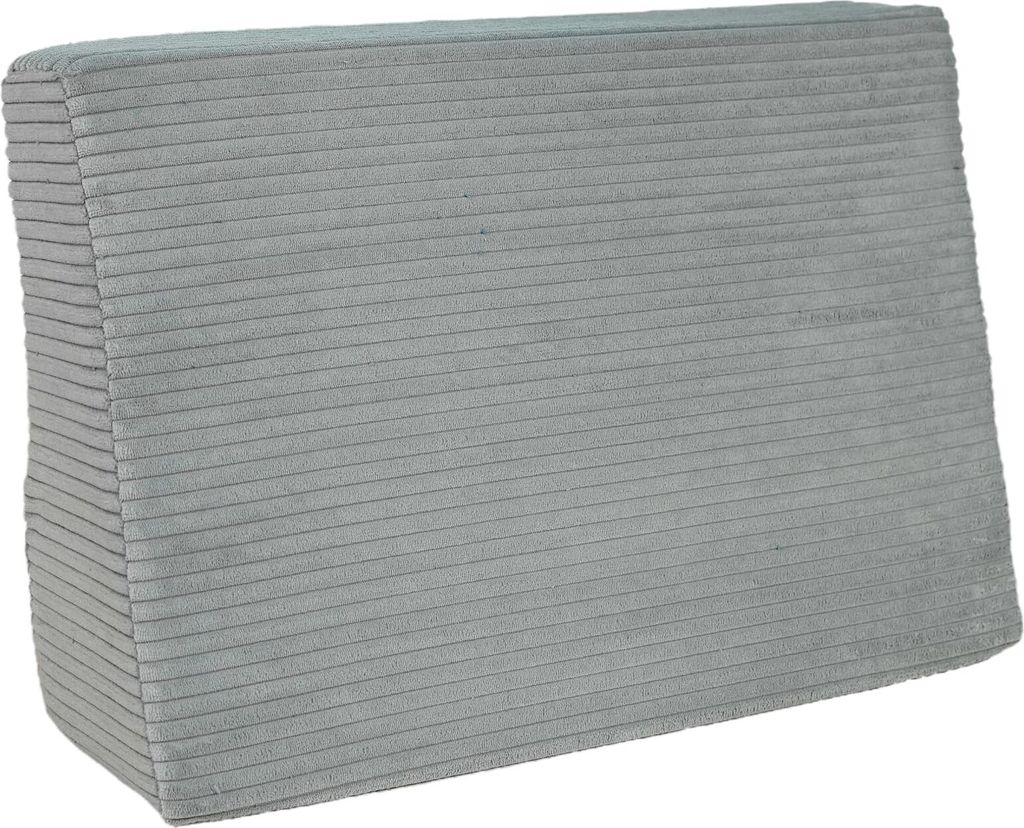 Pillows24 - Palettenkissen Seitenkissen 60x40 aus Cordstoff | Sitzkissen & Rückenkissen für Europaletten 120x80 | für Wohnzimmer, Garten | Hellgrau