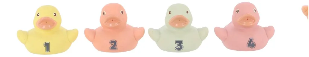 Canards de Bain Anti-Moisissure Jipy - 8 Pièces en Bioplastique Durable