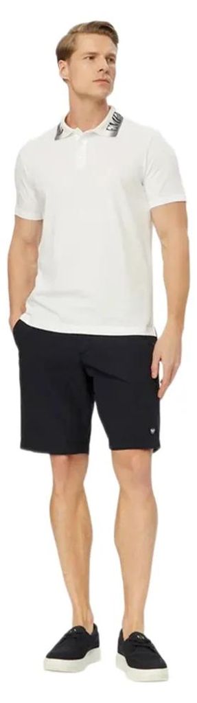 EMPORIO ARMANI Herren-Poloshirt, Kurzarmhemd mit Kragen und Knöpfen, reine Baumwolle, Artikelnummer EM000571 AF20432, XL, Cotone 100%
