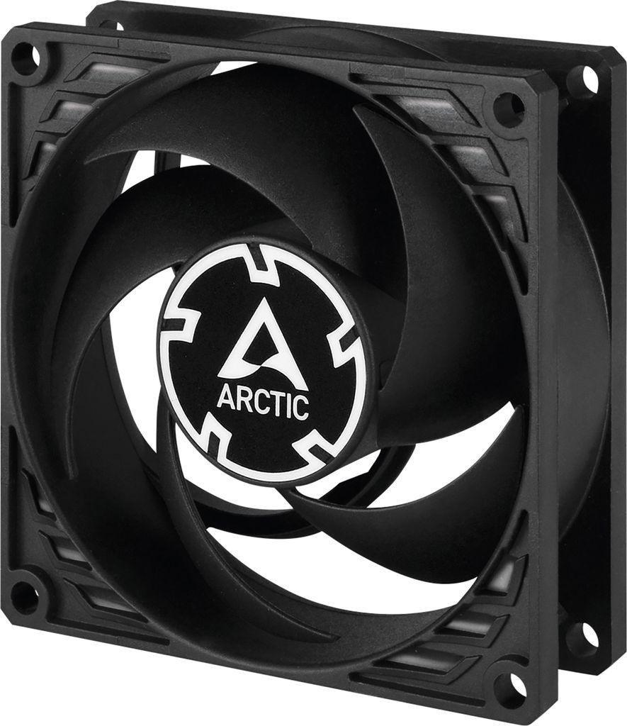 Lüfter Gehäuse Arctic P8 PWM PST CO (black) (24-7) / 4-pin Produktbild 