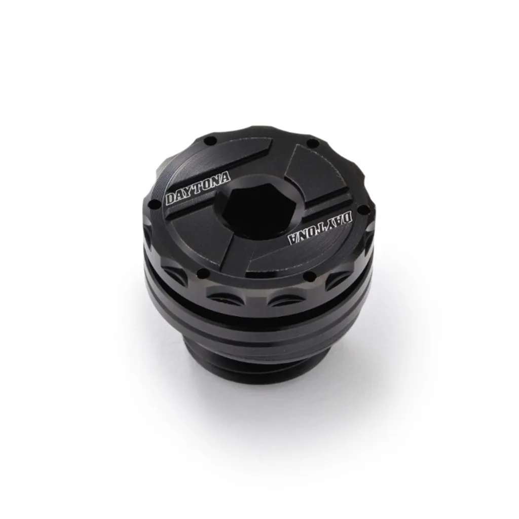 Bouchon d'huile moteur M20 x P2.5 Daytona CNC pour moto et scooter