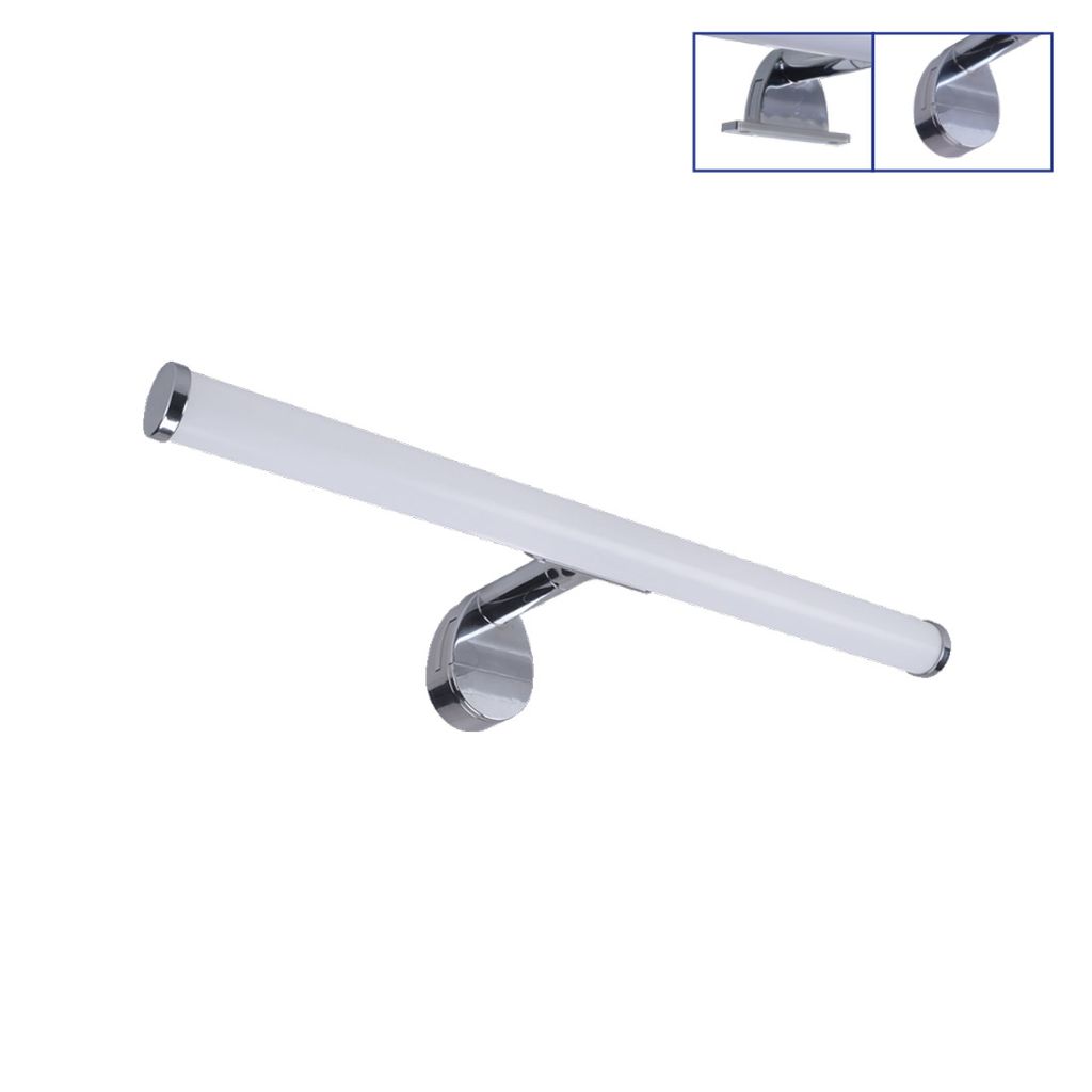 Badezimmerleuchte JIZO DUALFIX LED/6W,4000 K,IP44 L: 400, B: 116, H: 53, Fassung LED Chrome/weiss