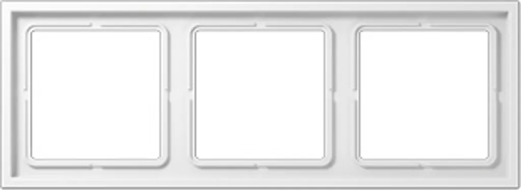 Cadre 3 fois blanc Jung LSZ 983 BF WW horizontal ou vertical