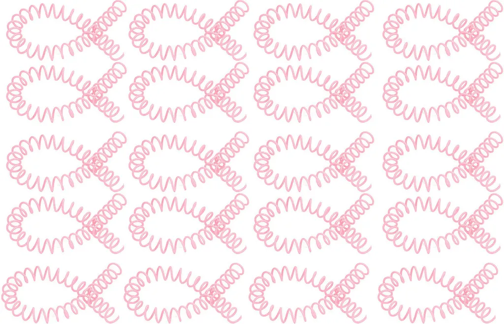 Spirales de reliure en plastique ABS rose pour documents et papeterie
