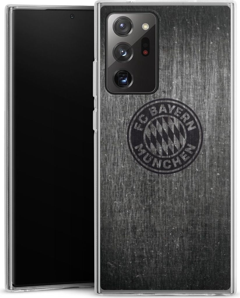DeinDesign Handyhülle für Samsung Galaxy Note 20 Ultra Silikon Hülle Case Smartphone Schutzhülle FC Bayern München FCB Metallic Look
