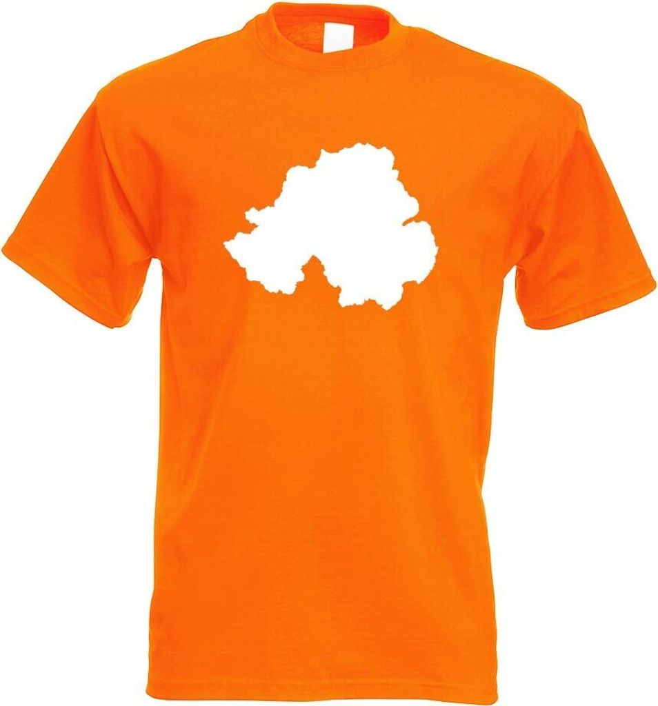 Kiwistar - T-Shirt - orange - Nordirland - Belfast Herren Funshirt Bedruckt Design Sprüche Spruch Motive - mit Motiv Bedruckt - Funshirt Design - ...
