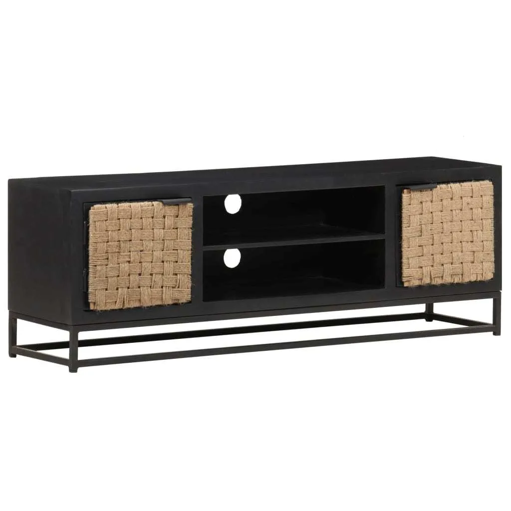 Mobile Porta TV SYFAX™ 120x30x40 cm - Vero Legno Massello di Mango - 7