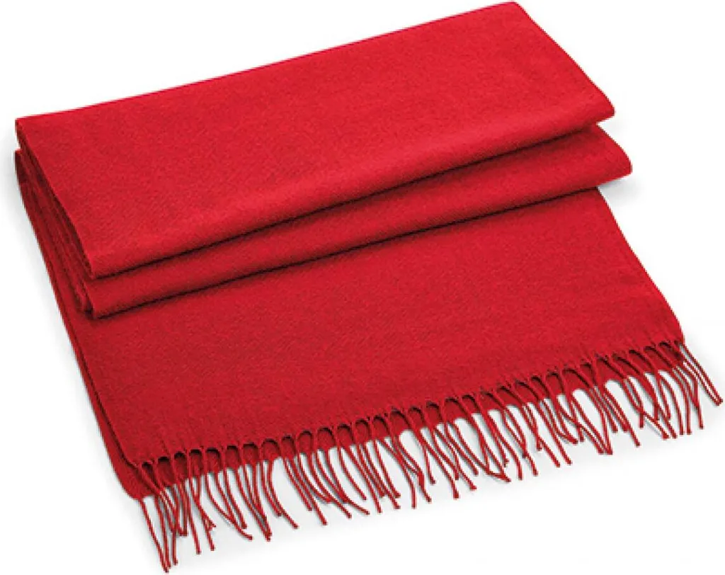 Sciarpa Classica Beechfield B500 - Rosso Classic Red - Eleganza Essenziale