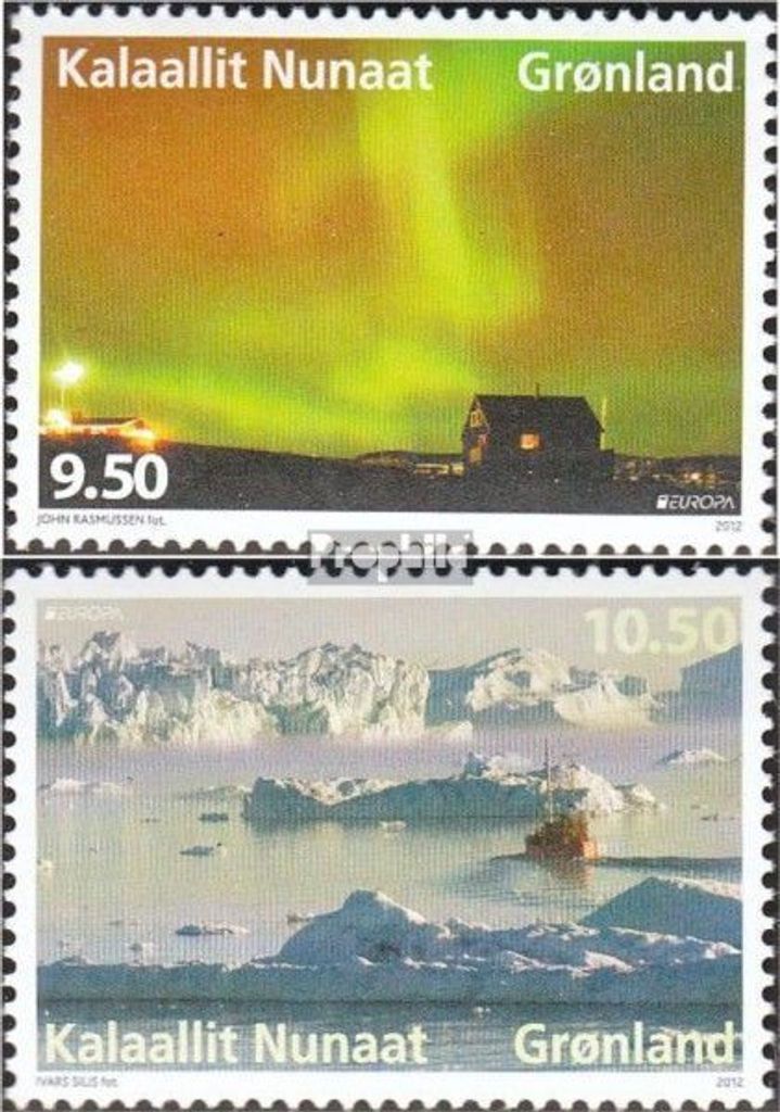 Briefmarken Dänemark - Grönland 2012 Mi 613-614 (kompl.Ausg.) postfrisch Besuche