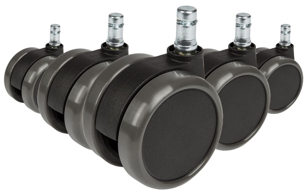 5X Kółka do podłóg twardych 11Mm / 65Mm Kółka do krzeseł Zdjęcie produktu 