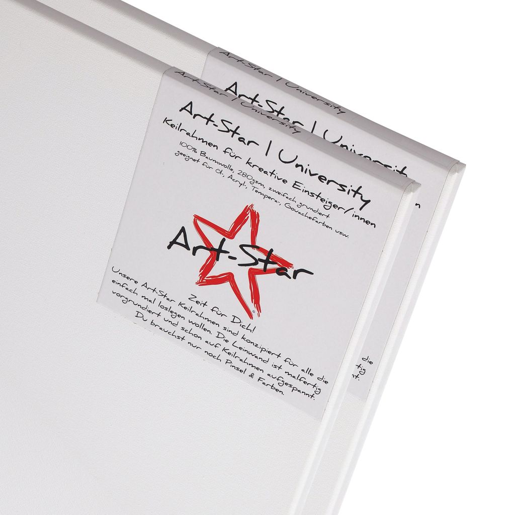 2x ART-STAR UNIVERSITY KEILRAHMEN 80x80cm | blanko Produktbild 