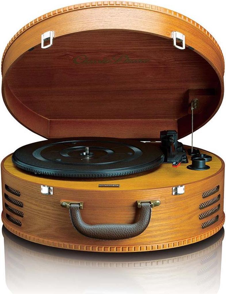 Classic Phono TT-34 - Retro Kofferplattenspieler - USB Anschluss und MP3 Konvertierung - Braun