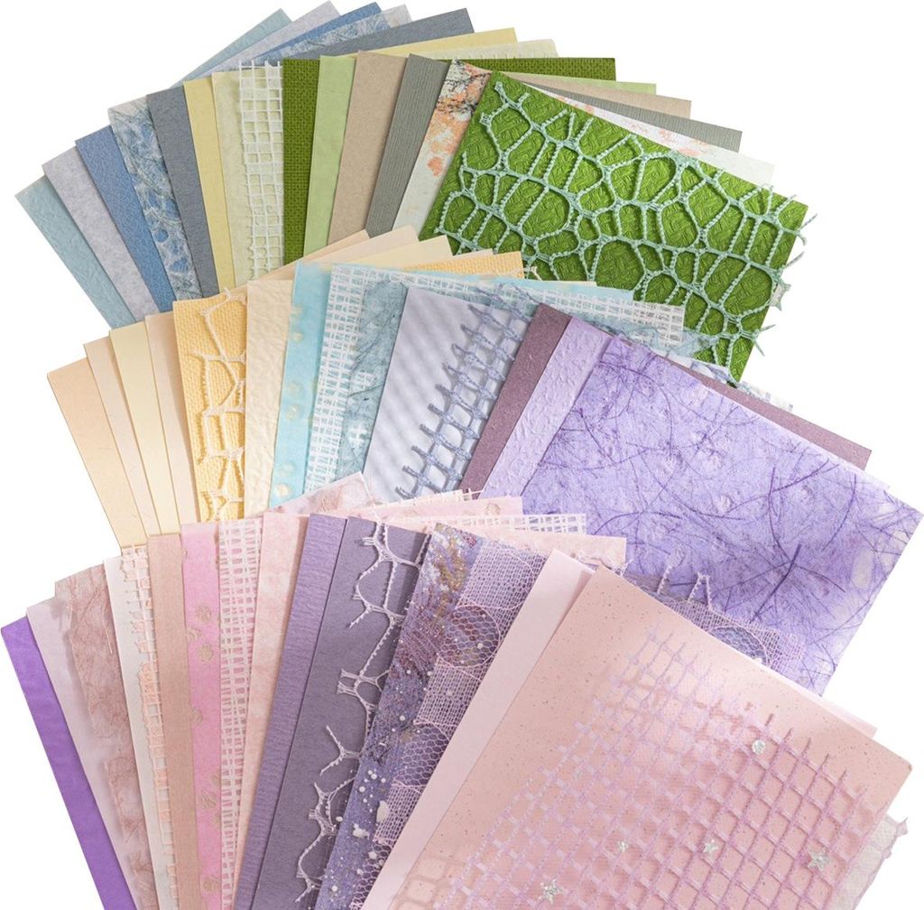 50 Stück handgemachtes Scrapbook-Papier A6 Stück Mesh-Stoff Maulbeere Spezialpapier Scrapbook-Tagebuch-Zubehör DIY-Material
