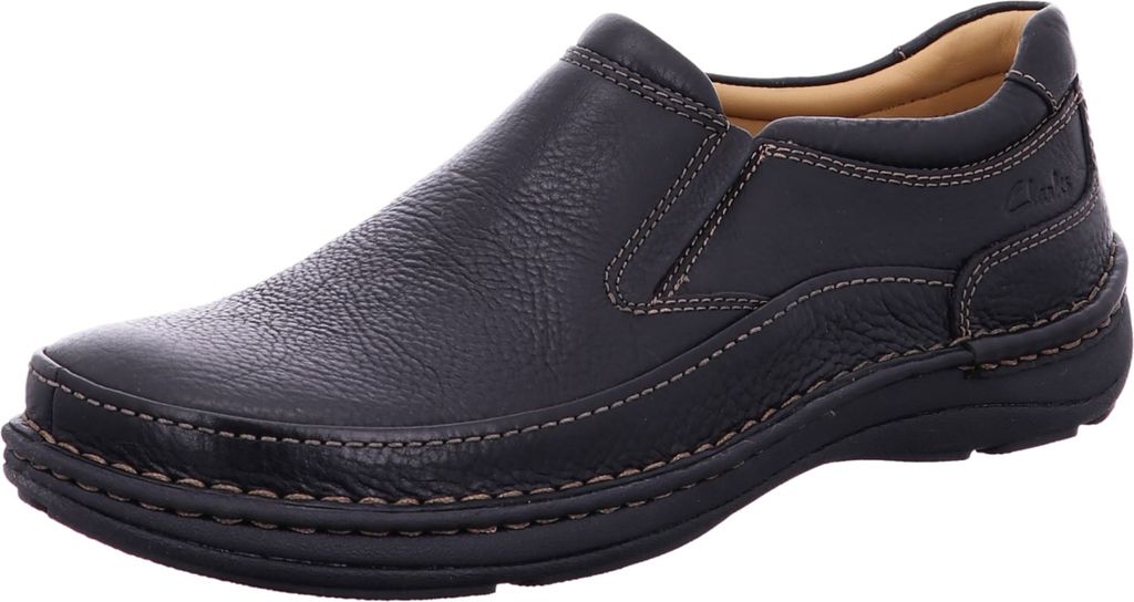 Clarks Komfort Slipper nature easy Herren 393636353132 Schwarz 39 EU