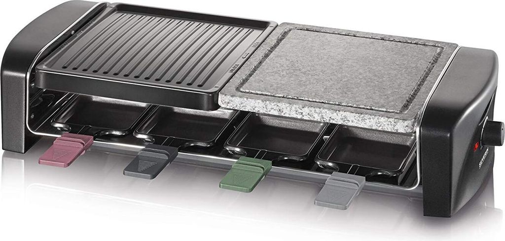 SEVERIN Raclette 1400W 8 padelle antiaderenti e piastra in Immagine del prodotto 