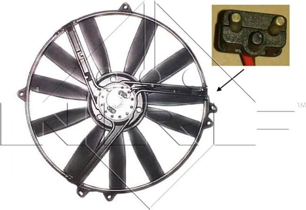 Ventilateur de radiateur anti surchauffe pour Mercedes Classe E W124