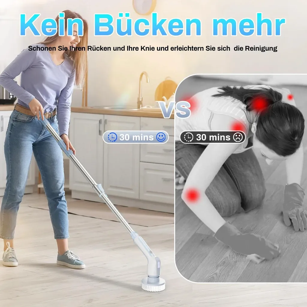 Laveur de sol électrique multifonction pour un ménage rapide et efficace