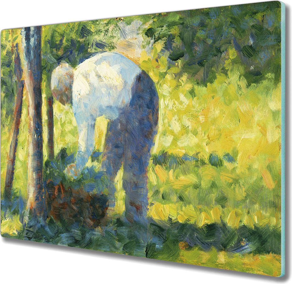Coloray Hackbrett Küchenbrett Kochplattenabdeckung Schneidebrett Herdabdeckplatte 60x52 cm - Gärtner Seurat