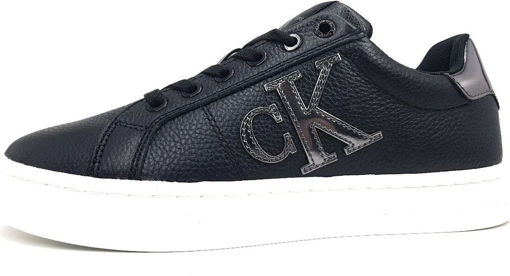 Calvin Klein Cupsole Flatform Damenschuhe Schnürschuhe Sneaker low Schwarz, Schuhgröße:36 EU