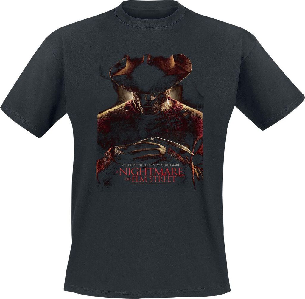 A Nightmare on Elm Street T-Shirt Herren Welcome To Your New Nightmare schwarz L