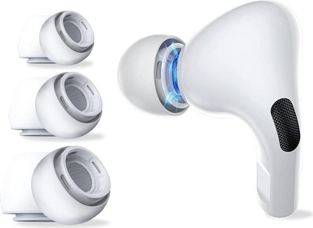 Tech-Protect AirPods Pro / Pro 2 Ohrstöpsel S/M/L, 3er-Pack - Weiß