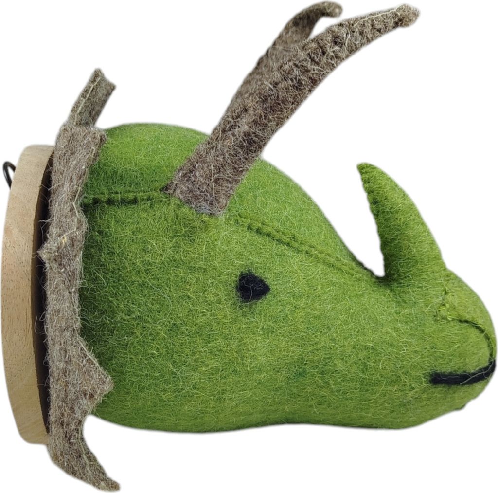 woolimals Triceratops Tobi Trophäe aus Wolle